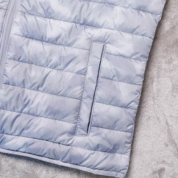 GAP Gray White Camouflage Camo Cold Control Full Zip Puffer Vest Mens Size L - Picture 7 of 10